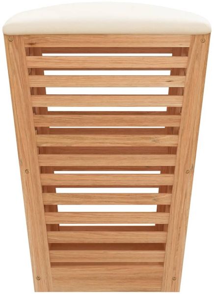 vidaXL Badhocker 40,5x40,5x56 cm Massivholz Nussbaum 350352 Bild 6