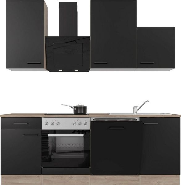 Flex-Well Küche Capri, mit und ohne E-Geräten erhältlich, Gesamtbreite 220 cm