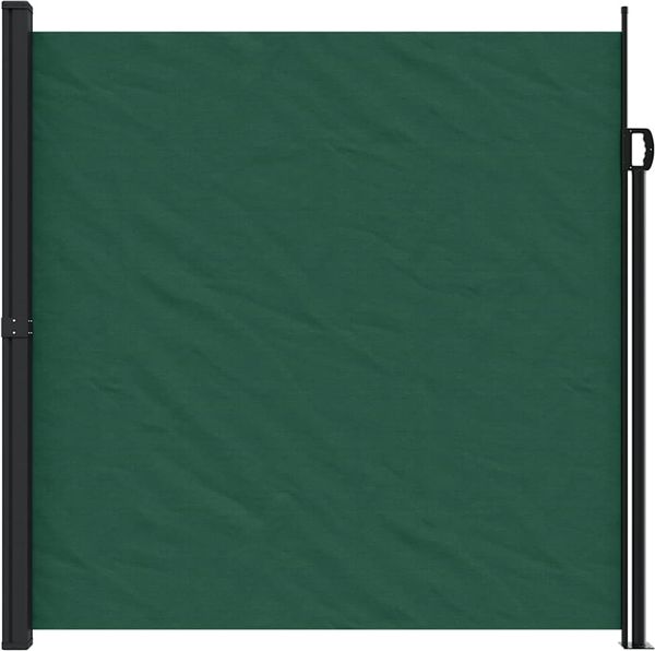 vidaXL Seitenmarkise Ausziehbar Dunkelgrün 200x500 cm 4004470 Bild 3
