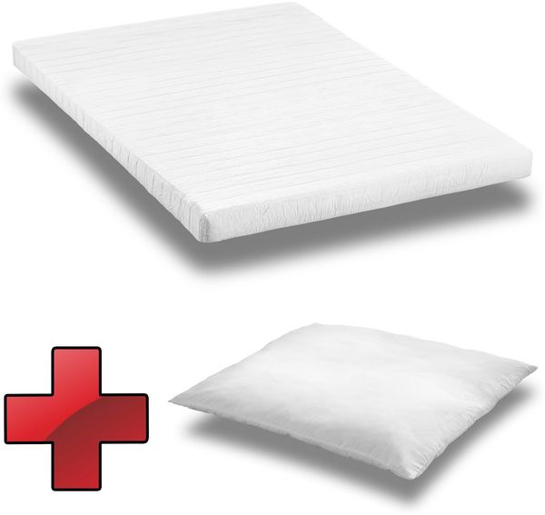 Komfortschaummatratze K10 Matratze 140x200 cm + CloudComfort Basic Mikrofaser Kopfkissen 80x80 cm