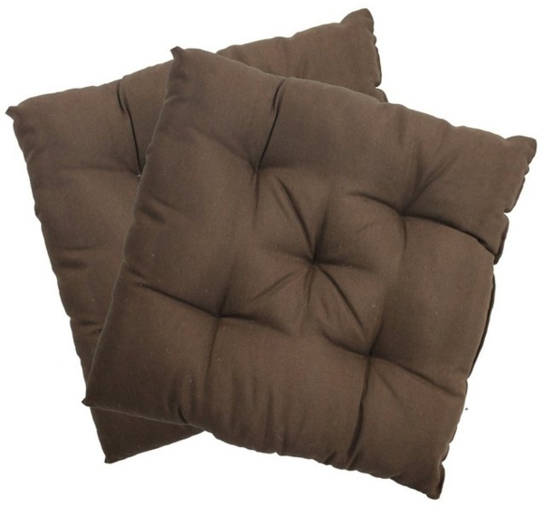 NYVI Stuhlkissen Sitzkissen Genua 2er Set - Dekokissen Sitzauflage für Indoor & Outdoor, Komfortabel & Robust, Gartenstuhlauflagen für 40x40 cm große Stühle Bild 4