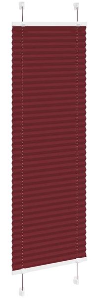 vidaXL Plissee Bordeauxrot 45x100 cm Stoffbreite 44,4 cm Polyester 4015217 Bild 3