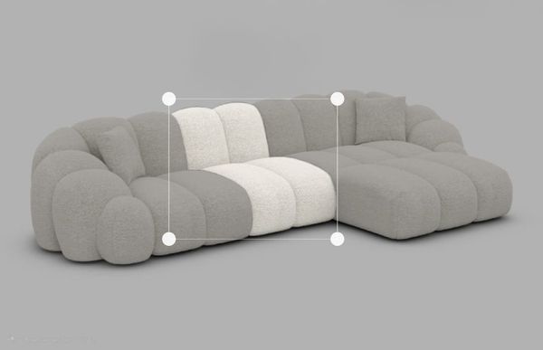 Sofa Dreams Sofa Zusätzlicher Einsitzer Stoff als Erweiterung zu unseren Design Sofas, mit Samtstoff Bezug, in den Farben ihrer Couch