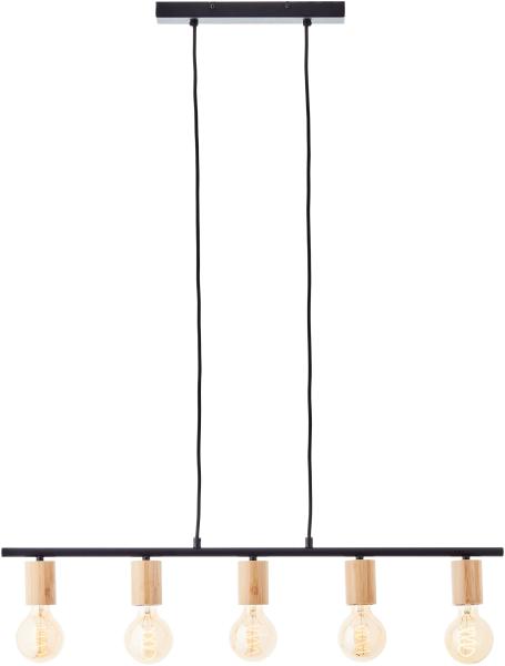 Brilliant AG Leuchten 99713-76 Kerry Pendelleuchte 5-flammig schwarz natur