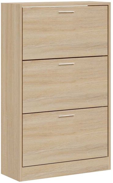 Schuhschrank, Schuhkipper für Flur, modern Sonoma-Eiche 63x24x103 cm Holzwerkstoff
