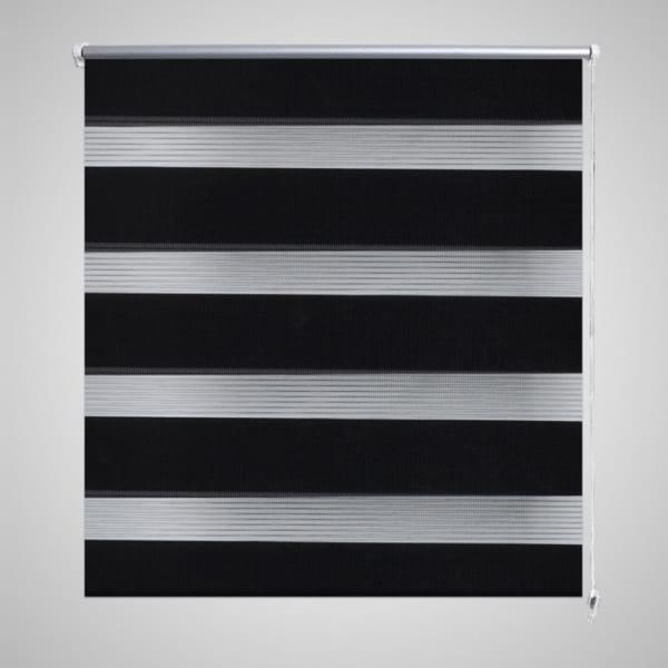 Doppelrollo Seitenzug 120x175 cm schwarz