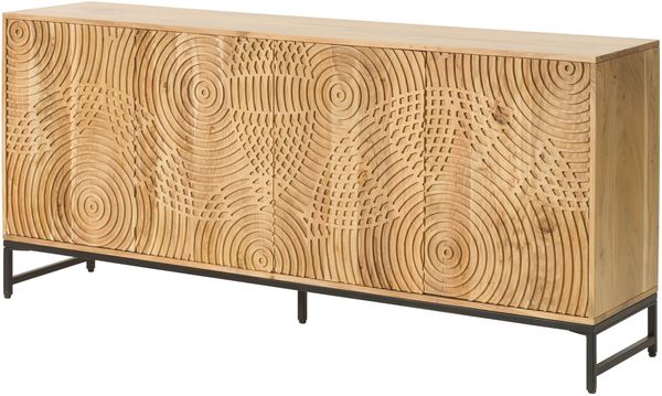 Sideboard Akazie 180x40x80 natur lackiert MARRAKESCH #116