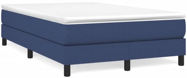 vidaXL Boxspringbett mit Matratze Blau 120x190 cm Stoff 3269663