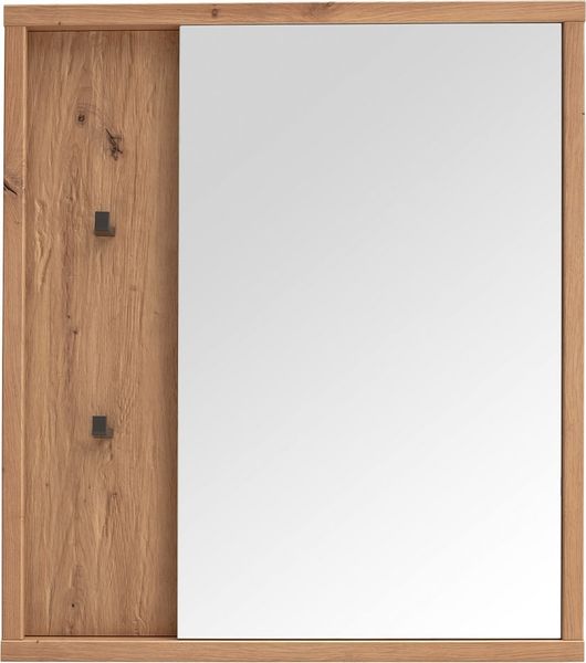 Garderobenspiegel Liza / Lizzano, Holzwerkstoff, Holzfarben, Verspiegelt, 76 x 86 x 5 cm