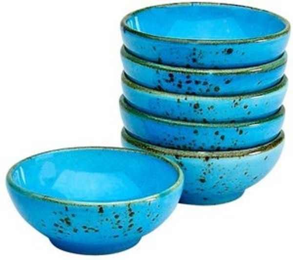 CreaTable 22088 Nature Collection Sojaschale 8 cm, blau (6er Pack) Bild 6