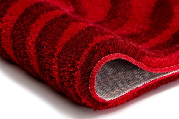 Kleine Wolke Badematte Terrace, Höhe 23 mm, rutschhemmend beschichtet, fußbodenheizungsgeeignet, Polyacryl, rechteckig, Badteppich, modernes Wellen Design, Hoch-Tief Effekt Bild 2