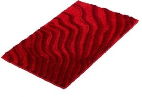 Kleine Wolke Badematte Terrace, Höhe 23 mm, rutschhemmend beschichtet, fußbodenheizungsgeeignet, Polyacryl, rechteckig, Badteppich, modernes Wellen Design, Hoch-Tief Effekt Bild 6