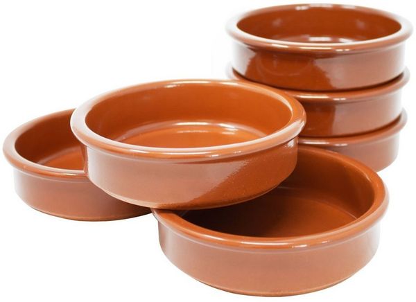 ToCi Servierschale Tapas Schalen, 6er Set - Braun, (6-tlg)