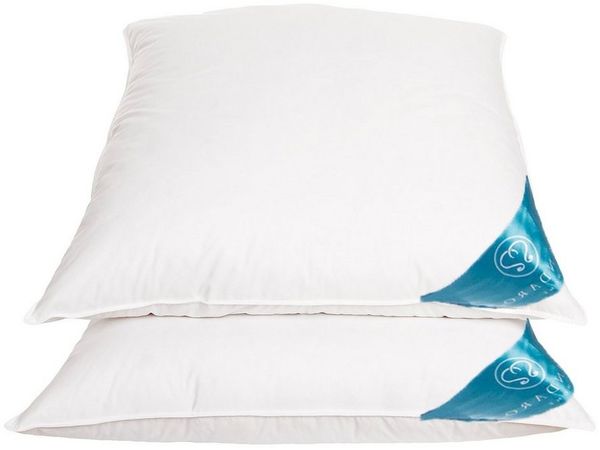 Sandaro Home Daunenkissen Luxuriöses Kopfkissen mit Daunen & Federn, Füllung: 70% Daunen/ 30% Federn, Bezug: Baumwolle, Weiches Kissen für erholsamen Schlaf, 80 x 80 cm