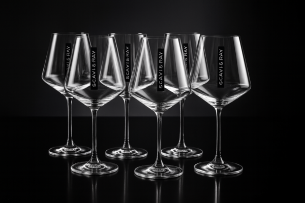 Scavi & Ray Weingläser – 6er Set Transparent | Elegante Premium-Gläser für Prosecco, Champagner, Wein & Aperitivi mit 0,2L Eichung