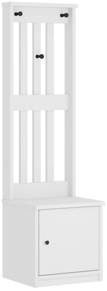 vidaXL Garderobenständer SANDNES Weiß 45x40x159,5 cm Massivholz Kiefer 4010486