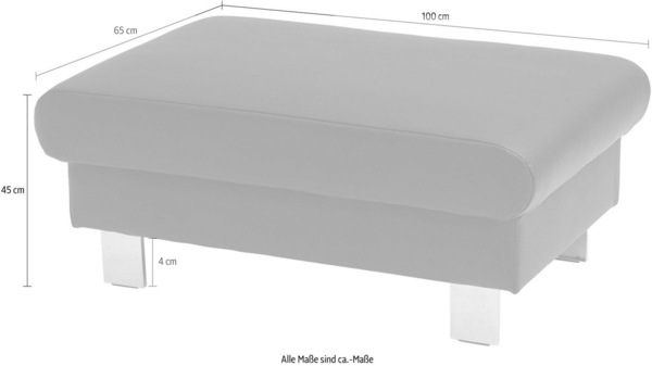 COTTA Hocker Komaris, Modern, Bodenfreiheit 12,5 cm Bild 3