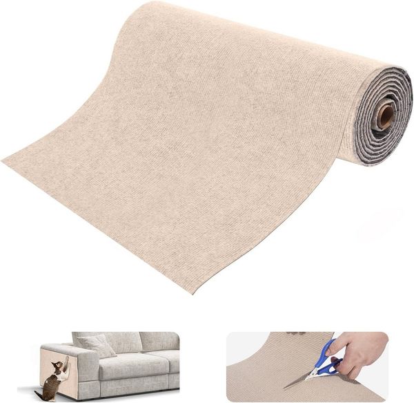 Refined Living Kratzmatte Selbstklebende Katzenkratzmatte 40x200cm,kratzmatte katze,Kratzteppich, (Kratzmatte Sofa, Katzen Möbel Schutz, DIY Kratzpad, Kratzschutzmatte, Katzenteppich, Krallenpflege,kratzmatte katze, kratzmatte katze wand, kratzmatte se...