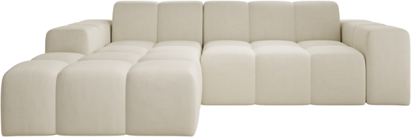 Ecksofa Fogo, Sofa ohne Schlaffuktion, Ecksofa L-Form Veloursstoff, Links Sofa, 245 x 68 x 180 cm, Beige Bild 5