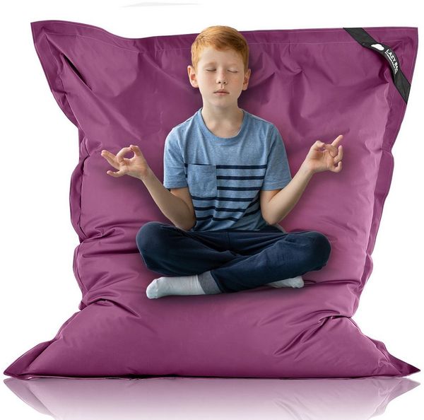 LAZY BAG Sitzsack für Indoor & Outdoor, Violett, Nylon, 300 l