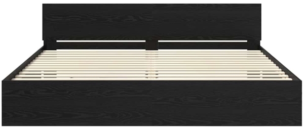 vidaXL Bettrahmen Schwarz Eichen-Optik 200 x 200 cm Holzwerkstoff 3403603 Bild 5