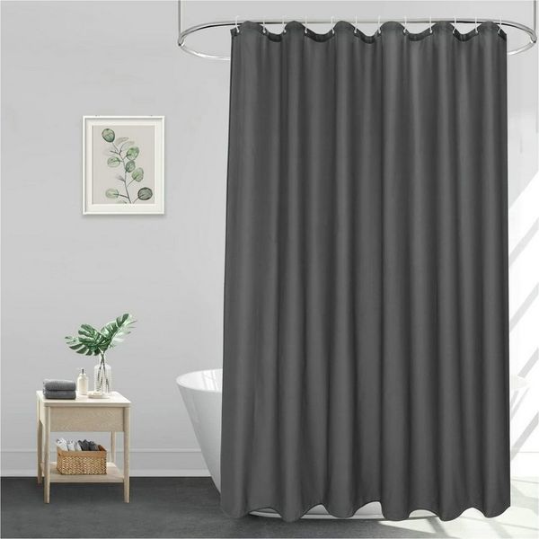 OKWISH Duschvorhang Badezimmer Vorhang Badewannenvorhang Dusche Breite 100 cm (100x200 cm Wasserabweisend Anti-schimmel Waschbar 7 Duschvorhangringe, Duschvorhänge Vorhänge aus Stoff), für Badezimmer Haus Hotel Wohnung Wohnmobil Wohnheim usw