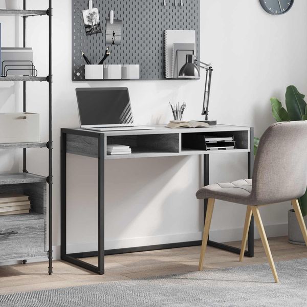 vidaXL Schreibtisch Graues Sonoma 100 x 50 x 75 cm Holzwerkstoff 886477