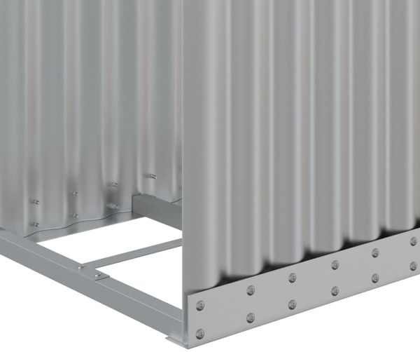 vidaXL Kaminholzunterstand Silbern 40x45x100 cm Verzinkter Stahl 364587 Bild 7