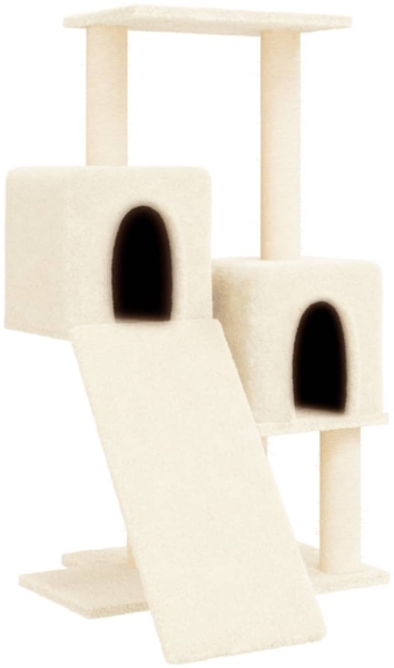 vidaXL Kratzbaum mit Sisal-Kratzsäulen Creme 82 cm 171777