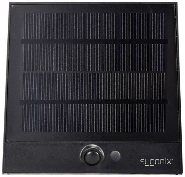 Sygonix Außen-Deckenleuchte SOLAR WANDSTRAHLE INKL. PIR-SENSOR SY-5801970, Akkubetrieb, Mit Schalter
