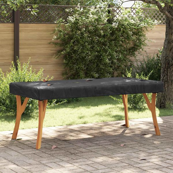 vidaXL Tischdecken Uni Schwarz 182 x 92 x 15 cm Stoff 4106112
