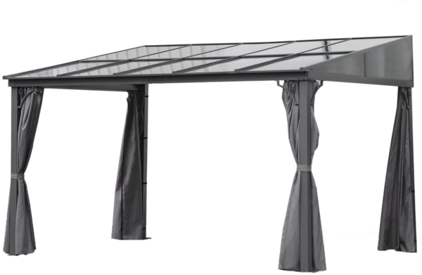 osoltus Alu Pavillon Terrassendach Terrassenüberdachung Toledo Hardtop 3x4m