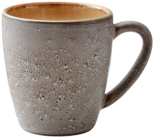 Bitz Becher mit Henkel klein grey / shiny cream 0,19 l