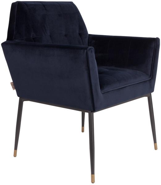 Armlehnstuhl KATE DEEP BLUE Samt von DUTCHBONE