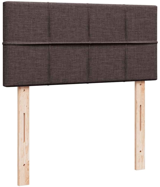 vidaXL Ottoman-Bett mit Matratze Dunkelbraun 100x200 cm Stoff 3311438 Bild 8