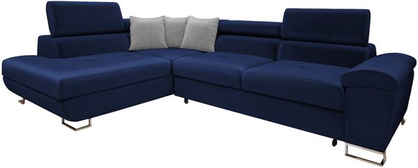 Ecksofa Cotere, Seite: Links, Farbe: Magic Velvet 2216 + Magic Velvet 2216 + Magic Velvet 2240