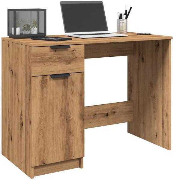 vidaXL Schreibtisch Artisan-Eiche 100x50x75 cm Holzwerkstoff 856996