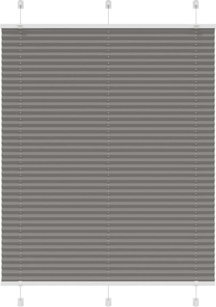 vidaXL Plissee Anthrazit 110x100 cm Stoffbreite 109,4 cm Polyester 4015077