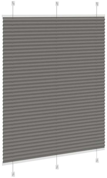 vidaXL Plissee Anthrazit 110x100 cm Stoffbreite 109,4 cm Polyester 4015077 Bild 4