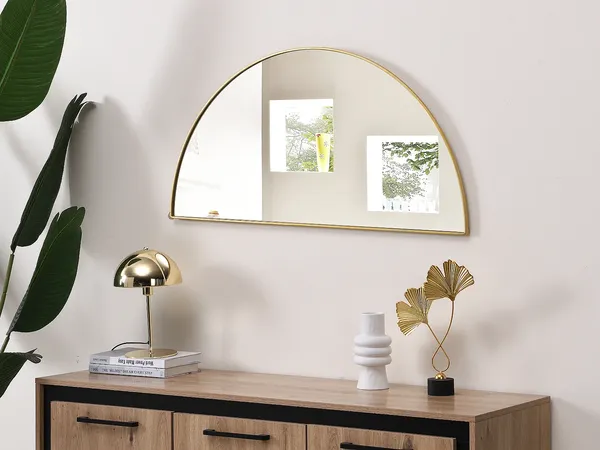 Vente-unique - GAVRA Spiegel Metall Goldfarben - B 1 cm x H 100 cm x L 50 cm