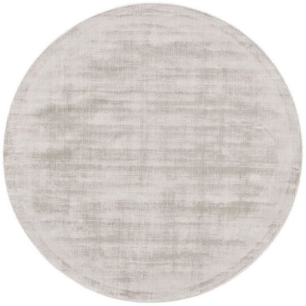 benuta Teppich Nova, rund, Höhe: 6 mm, Viskoseteppich,Teppich Wohnzimmer, Schlafzimmer, Esszimmer, Flur, Cozy