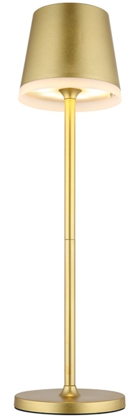 LED Solar Tischleuchte, gold, 2 Höhen möglich, H 41 cm