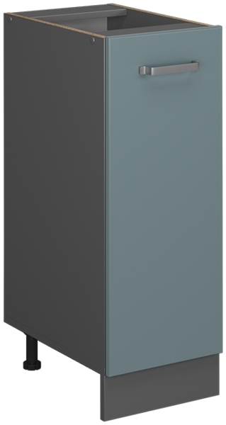 Apothekerschrank R-Line Blau-Grau 30 cm ohne Arbeitsplatte Vicco