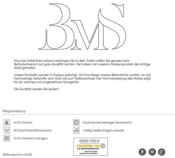 BETTWAESCHE-MIT-STIL Bettwäsche Mako Satin Bettwäsche uni einfarbig, Mako-Satin, 3 teilig Bild 4