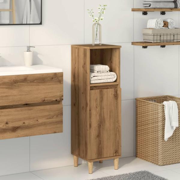 vidaXL Badschrank Artisan-Eiche 30x30x100 cm Holzwerkstoff 857109