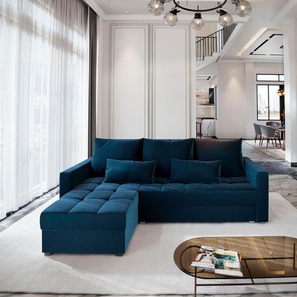 Masseno Ecksofa KOS PIK mit Schlaffunktion L-Form, Sofa mit Bettkasten