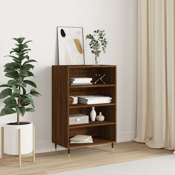 vidaXL Highboard Braun Eichen-Optik 57x35x90 cm Holzwerkstoff 827227