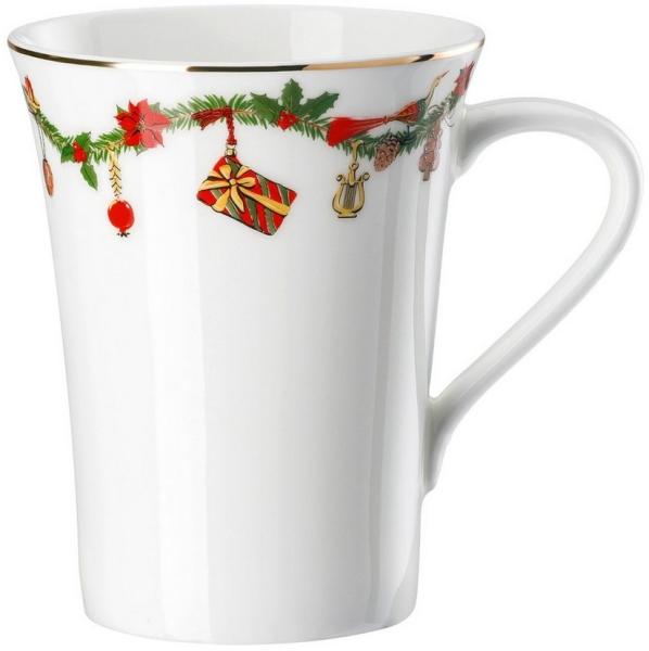 Becher mit Henkel Nora Christmas Hutschenreuther Becher, Spülmaschinengeeignet