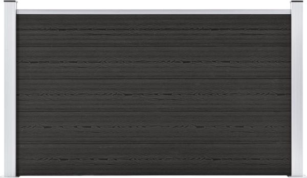 vidaXL Gartenzaun WPC 180×105 cm Grau 49073