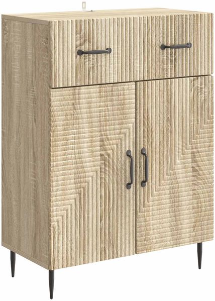 vidaXL Sideboard Sonoma-Eiche 66 x 34,5 x 89,5 cm Holzwerkstoff 894867
